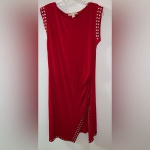 027 Micheal Kors red dress
